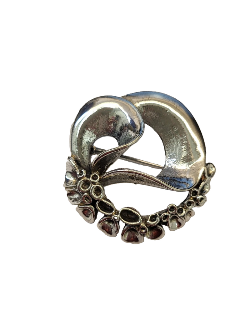 Occasions by Marleen Occasions by Marleen - Zilveren broche - Fantasie - Oxide