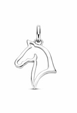 Zilveren hanger - Gerhodineerd - Paard