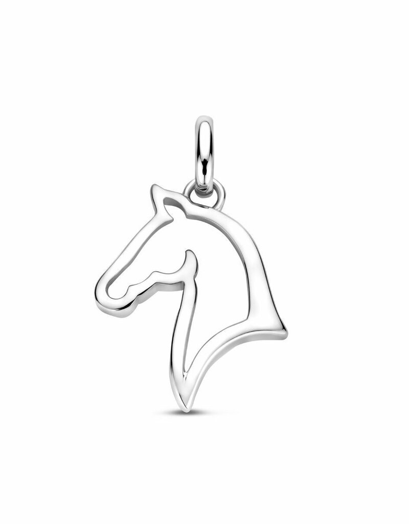 Zilveren hanger - Gerhodineerd - Paard
