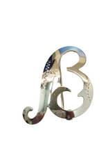 Occasions by Marleen Occasions by Marleen - Zilveren broche - Letter B