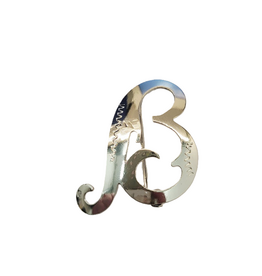 Occasions by Marleen Occasions by Marleen - Zilveren broche - Letter B