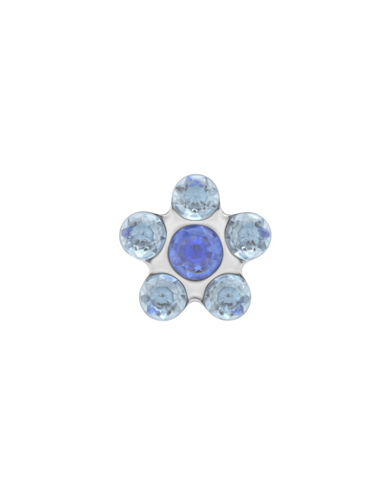 Studex Studex schietknopjes - Daisy Zirkonia Blauw - 7512-6399 (158)