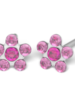 Studex Studex schietknopjes - Daisy Zirkonia Roze - 7512-6023 (159)