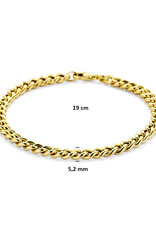Gouden armband - 14 karaats - Gourmet - 5.2 mm - 19 cm