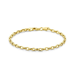 Gouden armband - 14 karaats - Jasseron - 3.5 mm - 18.5 cm