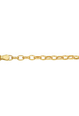 Gouden armband - 14 karaats - Jasseron - 3.5 mm - 18.5 cm