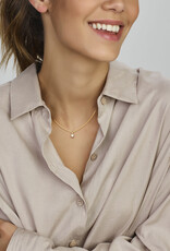 Gouden hanger - 14 karaats - Solitair - Zirkonia