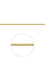 Gouden armband - 14 karaats - Vossestaart - 2,1 mm - 19 cm