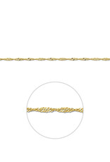 Gouden armband - 14 karaats -  Singapore - 2,3 mm - 19 cm
