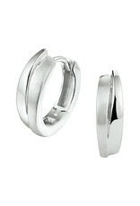 Zilveren oorringen - Gerhodineerd - Mat/glanzend