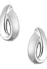 Zilveren oorknoppen - Gerhodineerd - Mat/glanzend