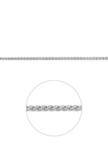 Zilveren armband - Gerhodineerd - Vossestaart - 2.5 mm - 19 cm