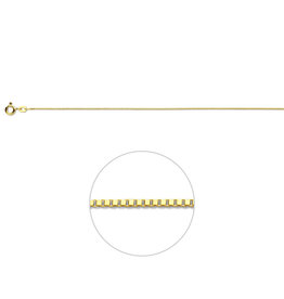 Gouden lengtecollier - 14 Karaats - Venetiaans - 0.8 mm
