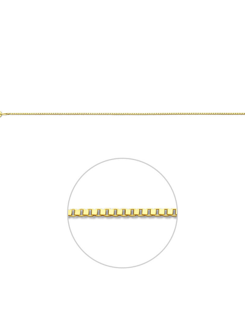 Gouden lengtecollier - 14 Karaats - Venetiaans - 0.8 mm