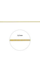 Gouden lengtecollier - 14 Karaats - Gourmet - 1.2 mm