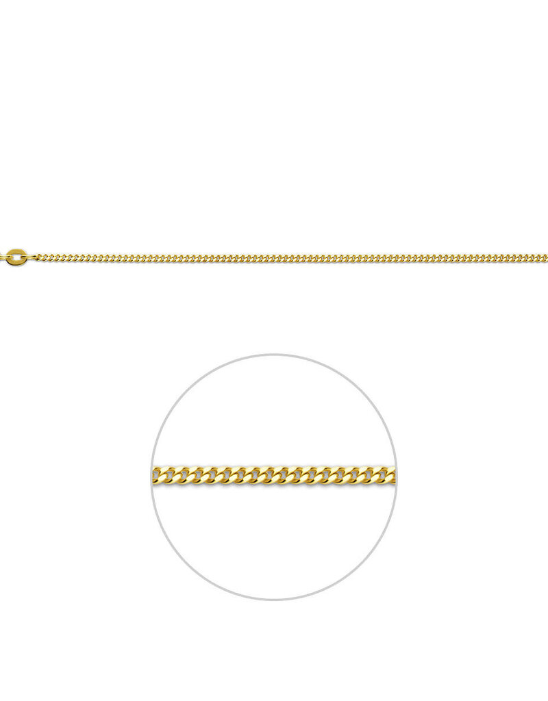 Gouden lengtecollier - 14 Karaats - Gourmet - 1.6 mm