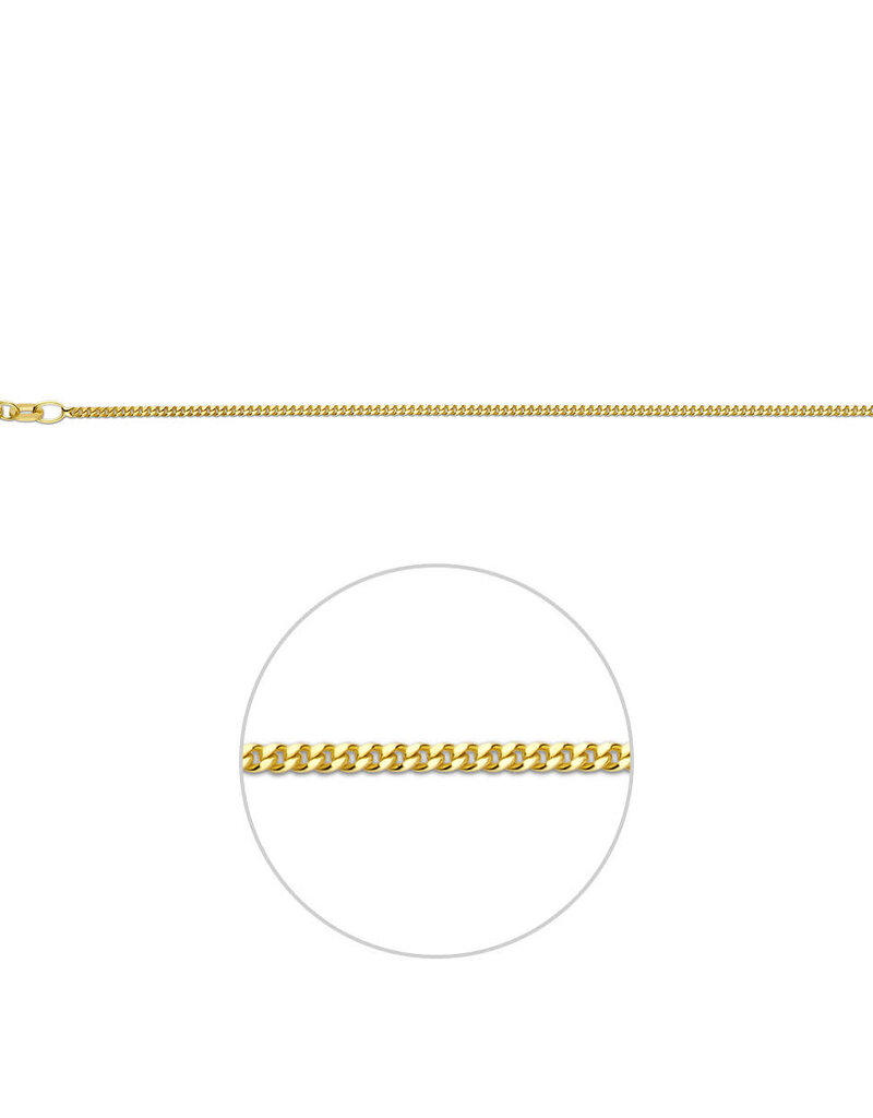 Gouden lengtecollier - 14 Karaats - Gourmet - 1.4 mm