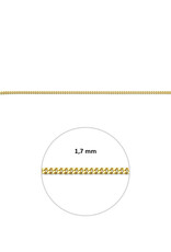 Gouden lengtecollier - 14 Karaats - Gourmet - 1.7 mm
