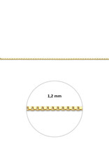 Doublé lengtecollier - Venetiaans - 1.2 mm - 45 cm