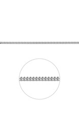 Zilveren lengtecollier - Gourmet - 2.4 mm