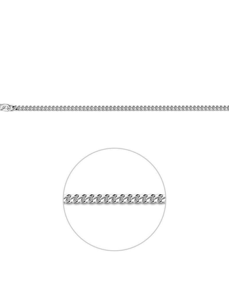 Zilveren lengtecollier - Gourmet - 2.4 mm