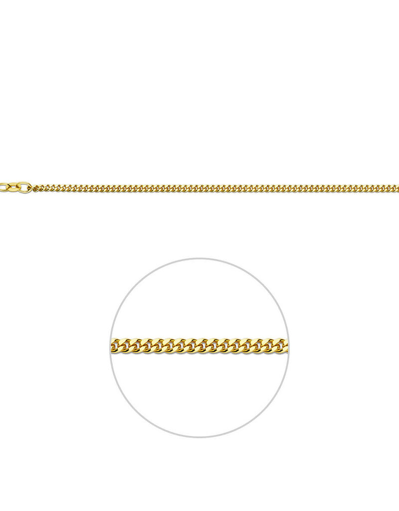 Gouden lengtecollier - 14 Karaats - Gourmet - 2.1 mm