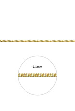 Gouden lengtecollier - 14 Karaats - Gourmet - 2.1 mm