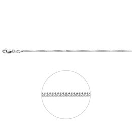 Zilveren lengtecollier - Gourmet - 1.6 mm