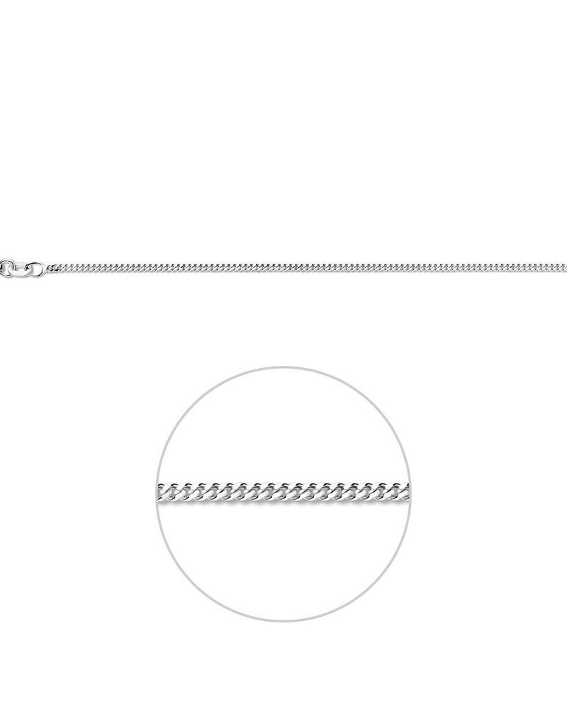 Zilveren lengtecollier - Gourmet - 1.6 mm