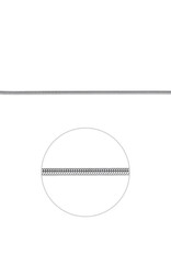 Zilveren lengtecollier - Gerhodineerd - Slang - 2.0 mm