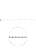 Zilveren lengtecollier - Venetiaans - 1.1 mm