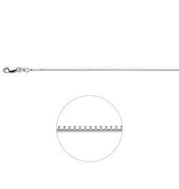 Zilveren lengtecollier - Venetiaans - 1.1 mm