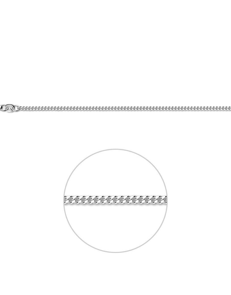 Zilveren lengtecollier - Gourmet - 2.1 mm
