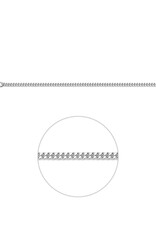 Zilveren lengtecollier - Gourmet - 2.1 mm