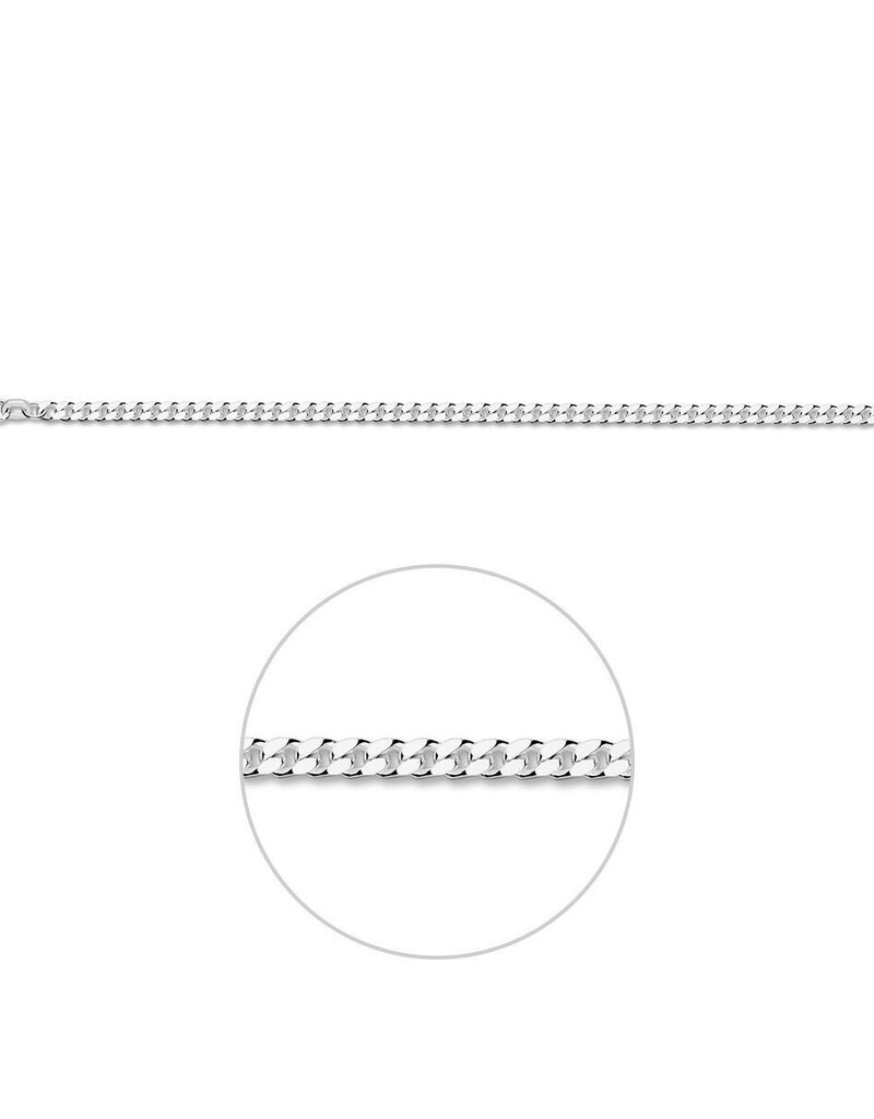 Zilveren lengtecollier - Gourmet - 2.8 mm
