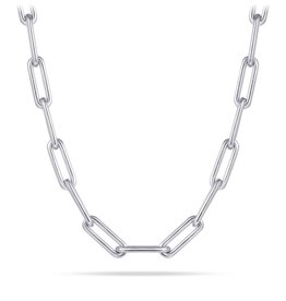 Gisser Zilveren collier - Gerhodineerd - Closed for ever - 45+5 cm