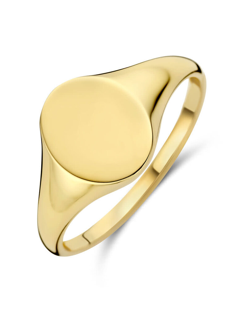 Gouden graveerring - 14 karaats - Maat 17.75