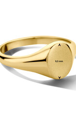 Gouden graveerring - 14 karaats - Maat 17.75