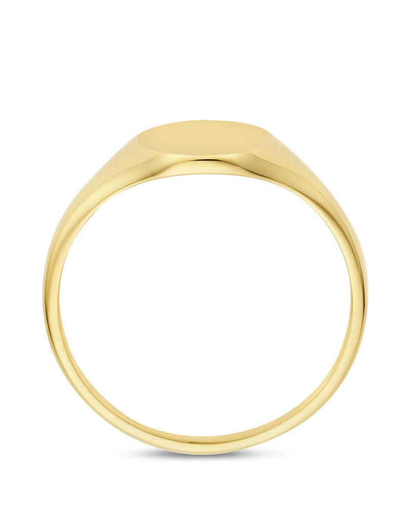 Gouden graveerring - 14 karaats - Maat 17.75