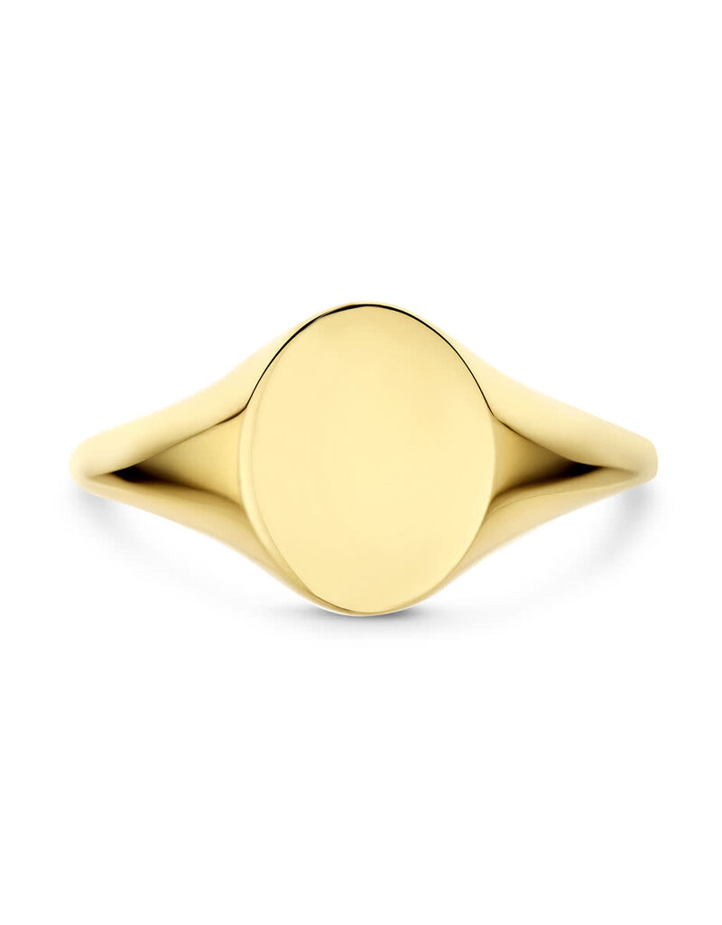 Gouden graveerring - 14 karaats - Maat 17.75