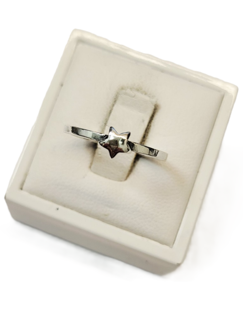 Occasions by Marleen Occasions by Marleen - Zilveren ring - Ster - Maat 17.5