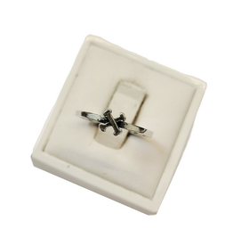 Occasions by Marleen Occasions by Marleen - Zilveren ring - Andreaskruis - Maat 18