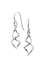 Zilveren oorhangers - Gerhodineerd