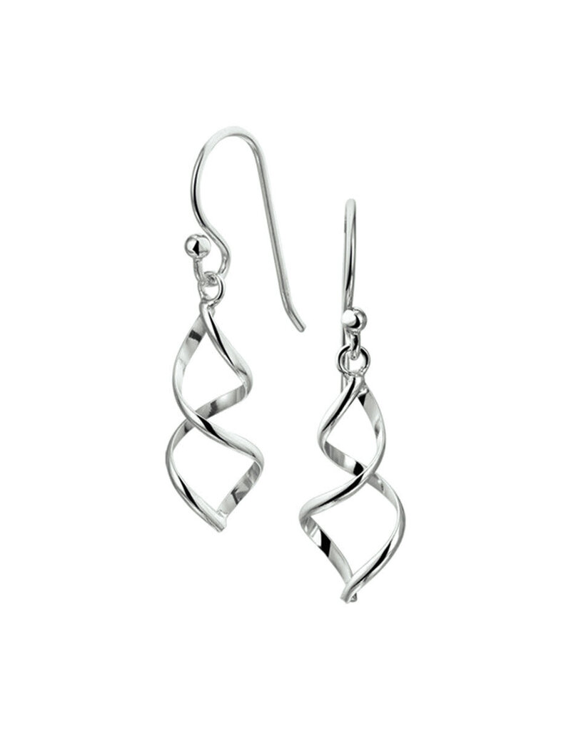 Zilveren oorhangers - Gerhodineerd