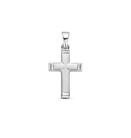 Zilveren kruis - Gerhodineerd - Mat/Glanzend