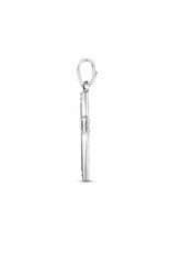 Zilveren kruis - Gerhodineerd - Mat/Glanzend