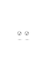 Zilveren oorknoppen - Gerhodineerd - Bol - 2.5 mm
