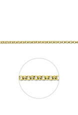 Gouden armband - 14 karaats  - Jasseron - 3.3 mm - 19 cm