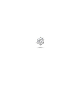 Zilver - Flat back piercing - Zirkonia - 3.5 mm