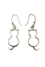 Occasions by Marleen Occasions by Marleen - Zilveren oorhangers - Katjes